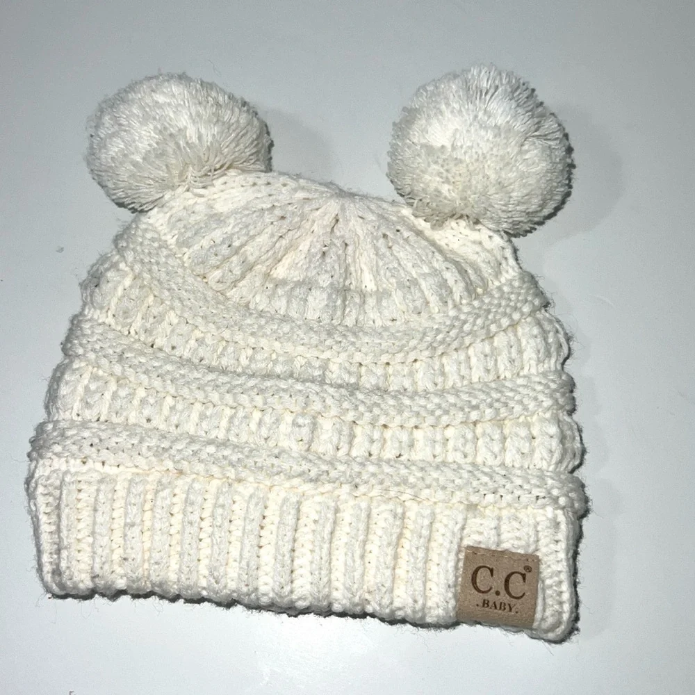 CC KIDS DOUBLE POM KIDS‎ TODDLER AND UP WINTER BEANIES